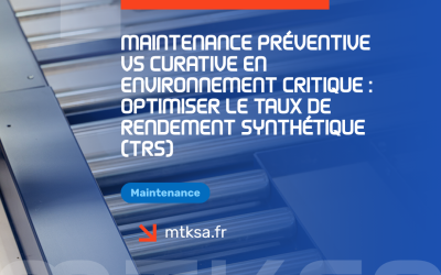 Maintenance préventive vs curative en environnement critique : Optimiser le Taux de Rendement Synthétique (TRS)